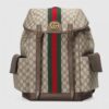 Replica Replica Gucci Ophidia GG Supreme Backpack With White Leather 10