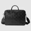 Replica Gucci Large Briefcase In GG Leather 11