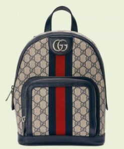 Replica Replica Gucci Ophidia Small Backpack In Blue GG Supreme