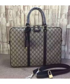 Replica Gucci Large Briefcase In GG Leather