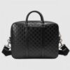 Replica Gucci Large Briefcase In Black Signature Leather 9