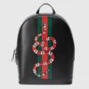 Replica Gucci Black Animal Studs Leather Backpack 10