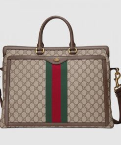 Replica Gucci Ophidia GG Briefcase In GG Supreme Canvas