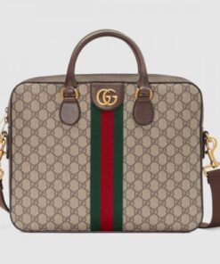 Replica Gucci Ophidia GG Briefcase In Soft GG Supreme Canvas