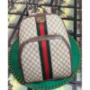 Replica Gucci Blue Embroidered Drawstring Backpack 10