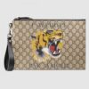 Replica Gucci Wolf Print GG Supreme Portfolio Pouch 9