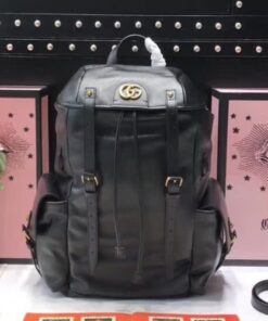 Replica Gucci RE(BELLE) Leather Men’s Backpack ‎526908 Black 2018