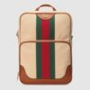 Replica Gucci soft GG supreme canvas backpack 450958 black(742402) 10