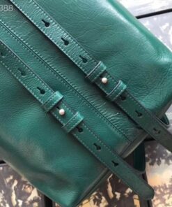 Replica Gucci Backpack In Green Soft Leather 2