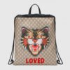 Replica Gucci Red Coco Capitan Logo Backpack 10