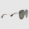 Replica Gucci Tortoiseshell Frame Acetate and Metal Sunglasses 5