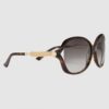 Replica Gucci Tortoiseshell Round-frame Acetate Sunglasses With Star 4