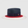 Replica Gucci Online Exclusive GG fedora hat with snakeskin 2