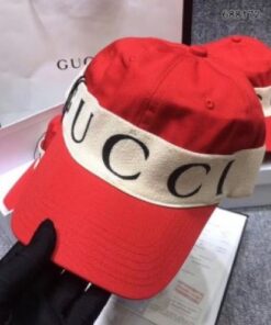 Replica Gucci Red Baseball Hat With Gucci Headband 2