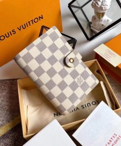 Replica Louis Vuitton Small Ring Agenda Cover Damier Azur R20706 BLV1129 2