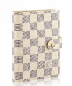 Replica Louis Vuitton Small Ring Agenda Cover Damier Azur R20706 BLV1129