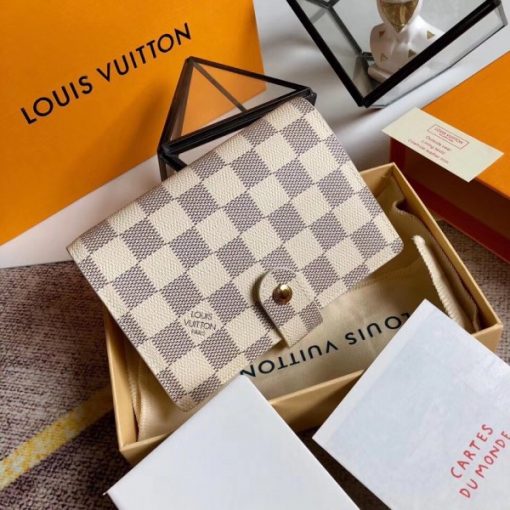 Replica Louis Vuitton Small Ring Agenda Cover Damier Azur R20706 BLV1129 4