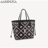 Replica Louis Vuitton NEVERFULL MM Bag LV BLACK / WHITE M46103 BLV1135 11