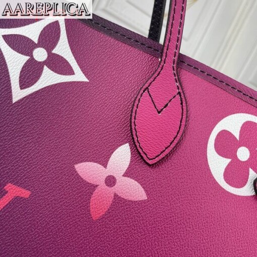 Replica Louis Vuitton NEVERFULL MM Bag LV MIDNIGHT FUCHSIA M20511 BLV1132 5