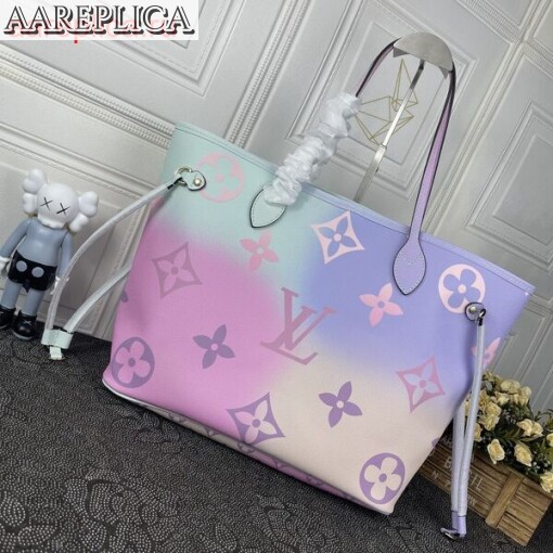 Replica Louis Vuitton NEVERFULL MM Bag LV SUNRISE PASTEL M46077 BLV1133 2