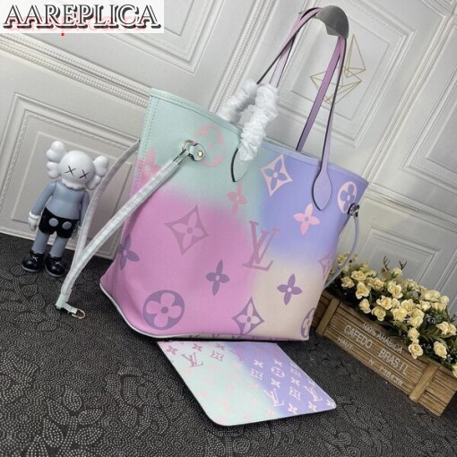 Replica Louis Vuitton NEVERFULL MM Bag LV SUNRISE PASTEL M46077 BLV1133 3