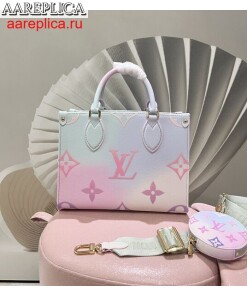 Replica Louis Vuitton ONTHEGO PM Sunrise Pastel Bag LV M59856 BLV1142 2