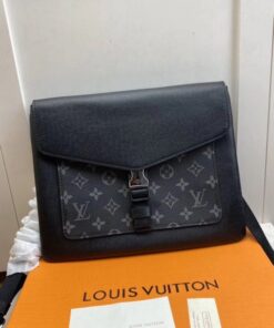 Replica Louis Vuitton Outdoor Flap Messenger Taiga Eclipse M30413 BLV899 2