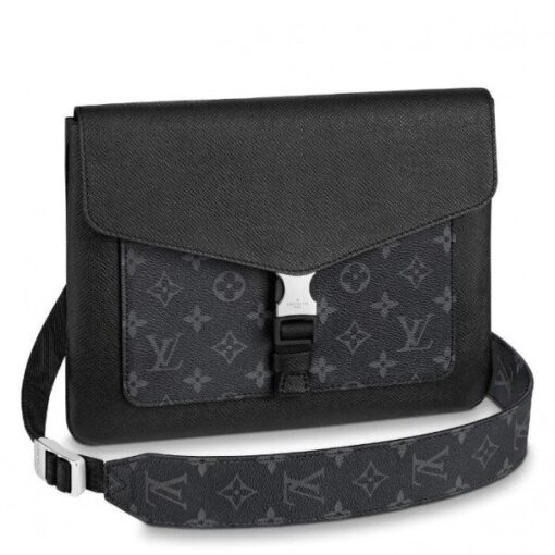 Replica Louis Vuitton Outdoor Flap Messenger Taiga Eclipse M30413 BLV899