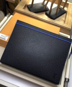 Replica Louis Vuitton Pochette Voyage MM Taiga Leather M30573 BLV893 2