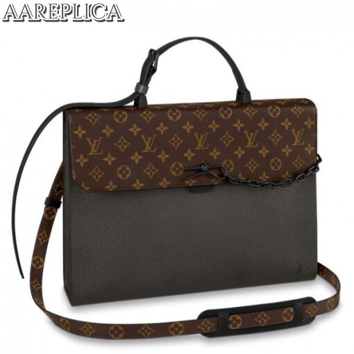 Replica Louis Vuitton Robusto Briefcase Taiga Leather M30591 BLV875