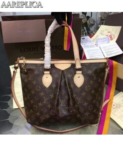 Replica Louis Vuitton Palermo PM Bag Monogram Canvas M40145 BLV409 2