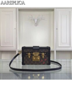 Replica Louis Vuitton Petite Malle Monogram Canvas M40273 BLV405 2