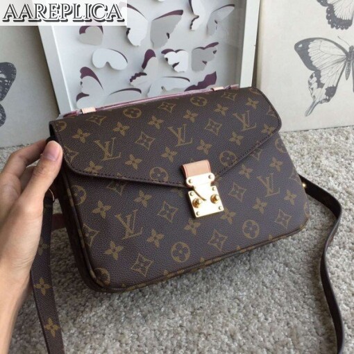 Replica Louis Vuitton Pochette Metis Bag Monogram Canvas M40780 BLV382 2