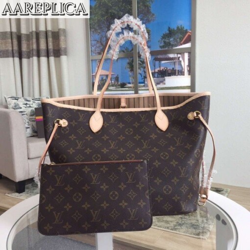 Replica Louis Vuitton Neverfull MM Bag Monogram Canvas M40995 BLV386 2