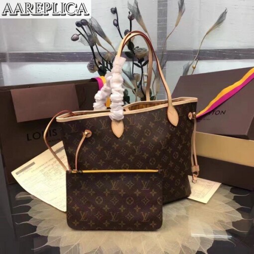 Replica Louis Vuitton Neverfull MM Bag Monogram Canvas M40997 BLV397 2