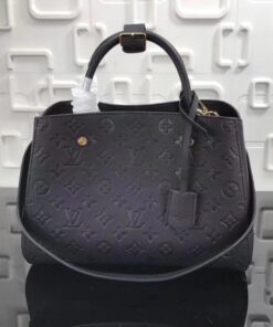 Replica Louis Vuitton Montaigne MM Bag Monogram Empreinte M41048 BLV533 2