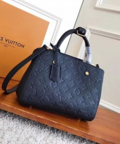 Replica Louis Vuitton Montaigne BB Bag Monogram Empreinte M41053 BLV547 2