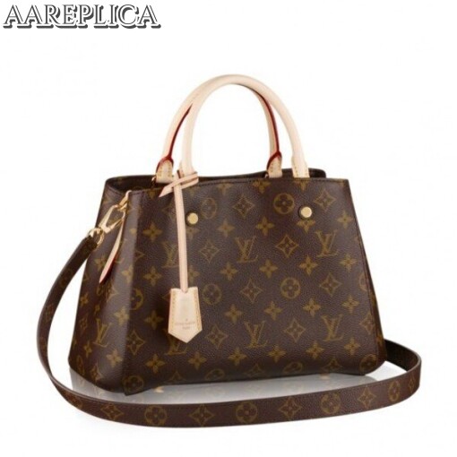 Replica Louis Vuitton Montaigne BB Bag Monogram Canvas M41055 BLV396