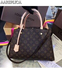 Replica Louis Vuitton Montaigne MM Bag Monogram Canvas M41056 BLV395 2