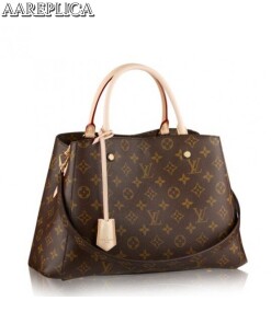 Replica Louis Vuitton Montaigne MM Bag Monogram Canvas M41056 BLV395