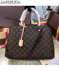 Replica Louis Vuitton Montaigne GM Bag Monogram Canvas M41067 BLV393 2