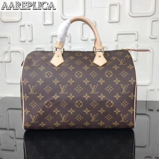 Replica Louis Vuitton Speedy 30 Bag Monogram Canvas M41108 BLV392 2