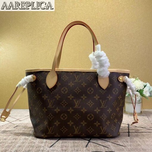 Replica Louis Vuitton Neverfull PM Monogram Canvas M41245 BLV293 6