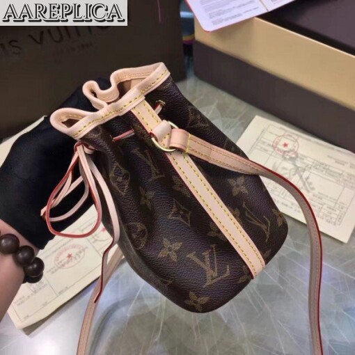 Replica Louis Vuitton Nano Noe Bag Monogram Canvas M41346 BLV436 7