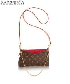 Replica Louis Vuitton Pallas Clutch Monogram Canvas M41638 BLV451