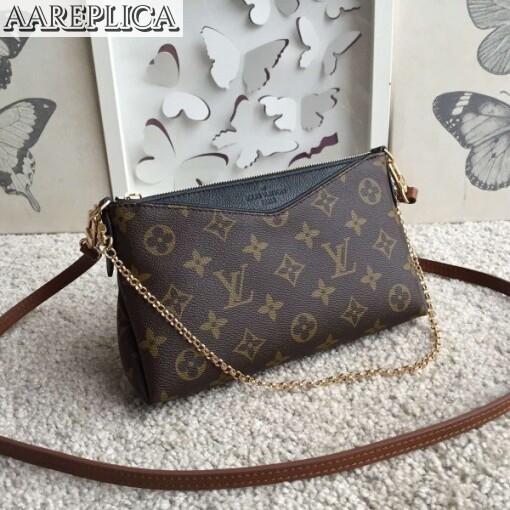 Replica Louis Vuitton Pallas Clutch Monogram Canvas M41639 BLV461 2