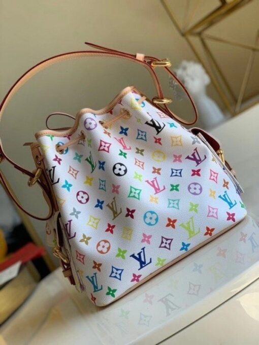 Replica Louis Vuitton Petit Noe Bag Monogram Multicolore M42229 BLV589 5