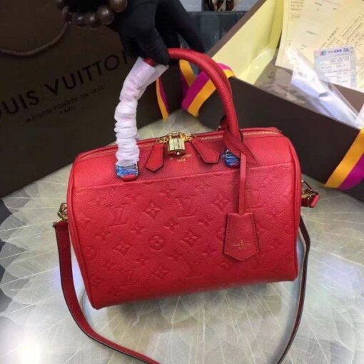 Replica Louis Vuitton Speedy Bandouliere 25 Monogram Empreinte M42399 BLV553 2