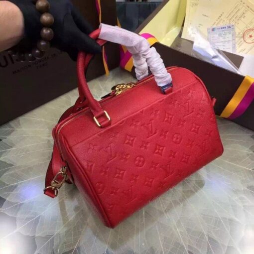 Replica Louis Vuitton Speedy Bandouliere 25 Monogram Empreinte M42399 BLV553 3