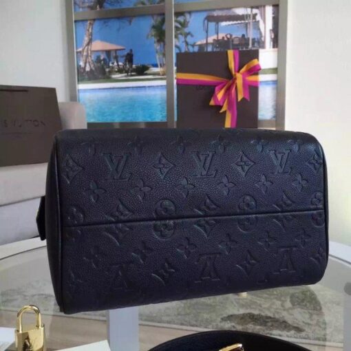 Replica Louis Vuitton Speedy Bandouliere 30 Monogram Empreinte M42406 BLV555 4